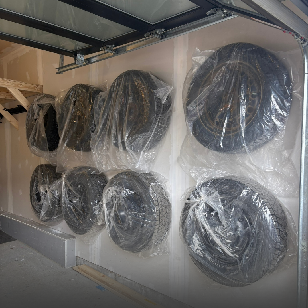 Tire storage racks